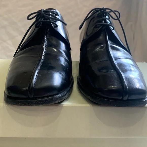 rare - PRADA center seam leather lace ups - Picture 6 of 10